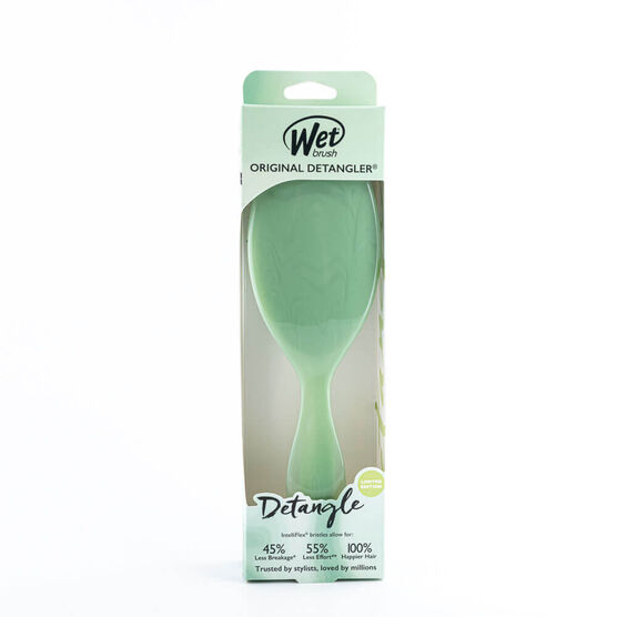 NATURAL GREEN MARBLE HAIRBRUSH